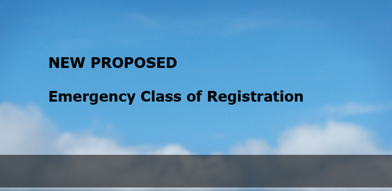 Emergency Class for Registration