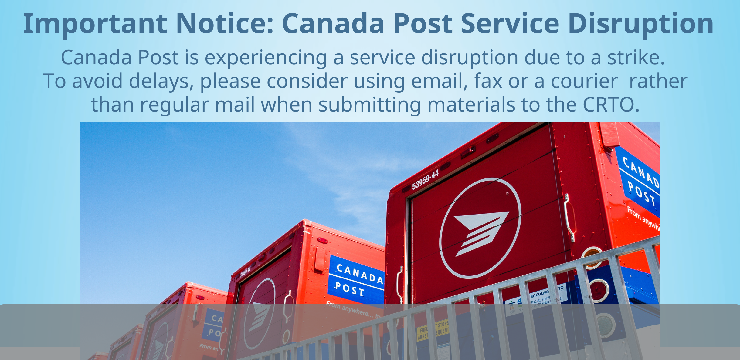 Canada Post Service Disruption